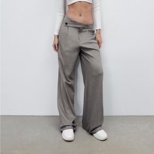 ZARA Assymetrical Waist Trouser Sz M, NWT